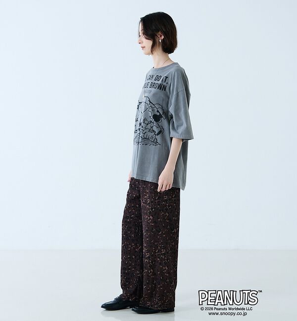Rouge vif「【JOHNBULL/ジョンブル】PEANUTS プリントTシャツ / スヌーピー」|Tシャツ・カットソー|