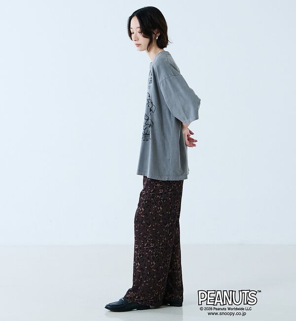 Rouge vif「【JOHNBULL/ジョンブル】PEANUTS プリントTシャツ / スヌーピー」|Tシャツ・カットソー|
