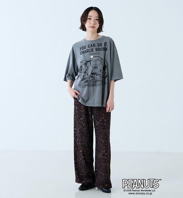 Rouge vif「【JOHNBULL/ジョンブル】PEANUTS プリントTシャツ / スヌーピー」|Tシャツ・カットソー|