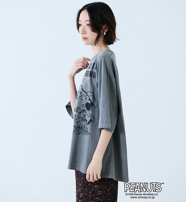 Rouge vif「【JOHNBULL/ジョンブル】PEANUTS プリントTシャツ / スヌーピー」|Tシャツ・カットソー|