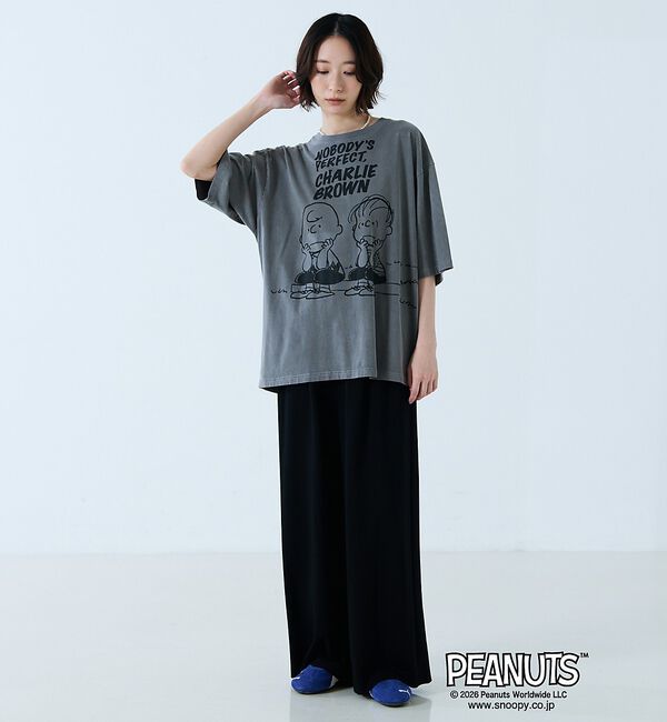 Rouge vif「【JOHNBULL/ジョンブル】PEANUTS プリントTシャツ / スヌーピー」|Tシャツ・カットソー|