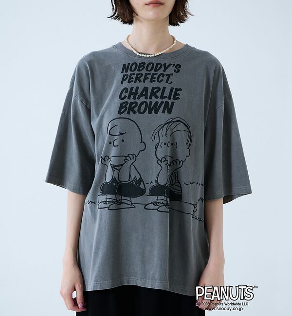 Rouge vif「【JOHNBULL/ジョンブル】PEANUTS プリントTシャツ / スヌーピー」|Tシャツ・カットソー|