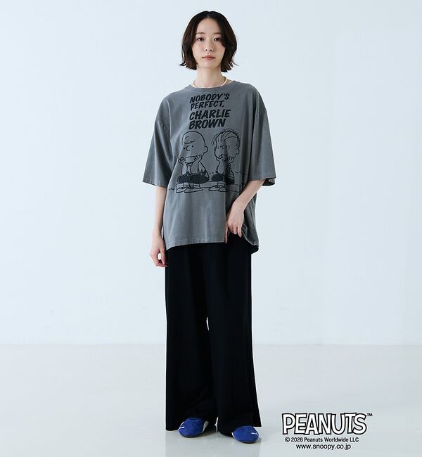 Rouge vif「【JOHNBULL/ジョンブル】PEANUTS プリントTシャツ / スヌーピー」|Tシャツ・カットソー|