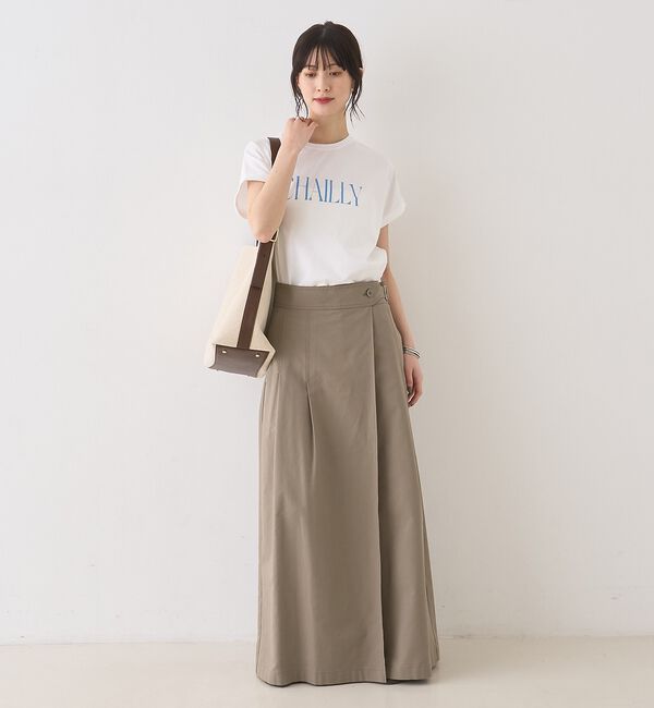 Rouge vif「タックグルカベルト マキシスカート」|スカート|