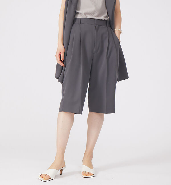 qualite「【セットアップ対応】ドライクロスハーフパンツ」|その他|チャコールグレー