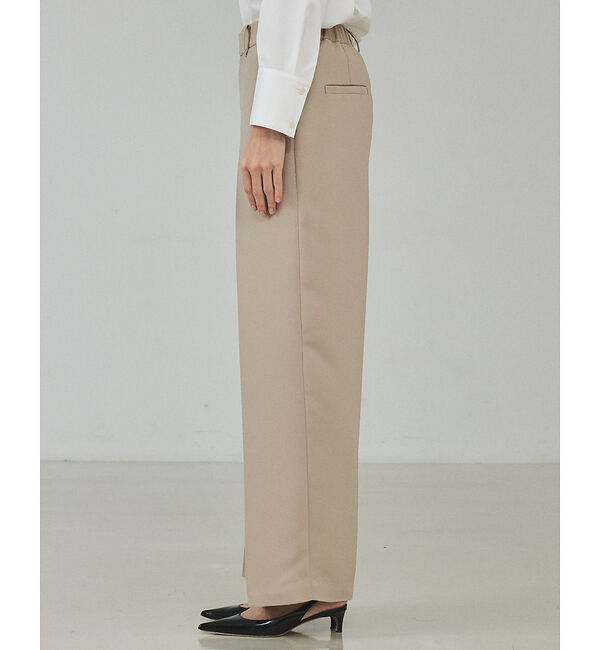 qualite「【シワになりにくい】ライトダブルクロスベンツパンツ」|その他|