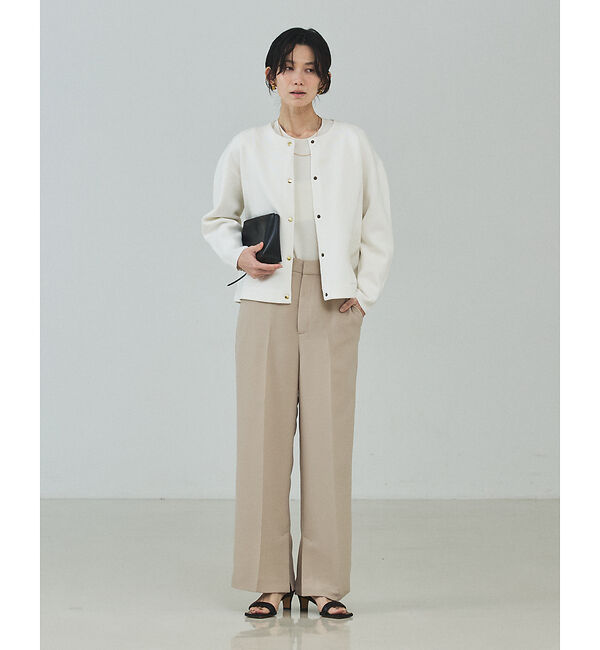 qualite「【春にちょうどいい軽羽織り】ダブルフェイスニットカーディガン」|カーディガン|