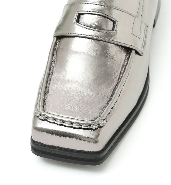 AU BANNISTER「【スノーソール】ワイドスクエアローファー」|ローファー|