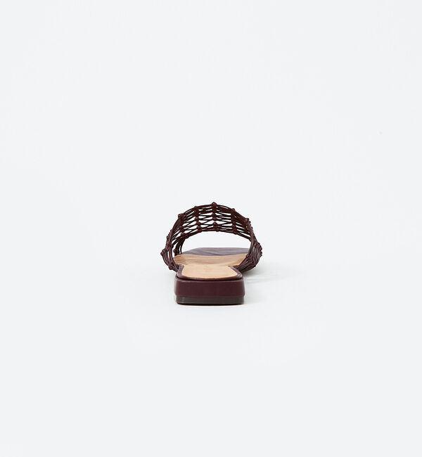 AU BANNISTER「エコレザーメッシュフラットサンダル」|サンダル|