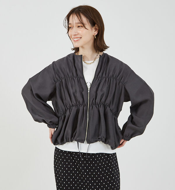 abahouse mavie「【WEB Domani掲載】シアーシャーリングブルゾン」|ブルゾン・スタジャン|