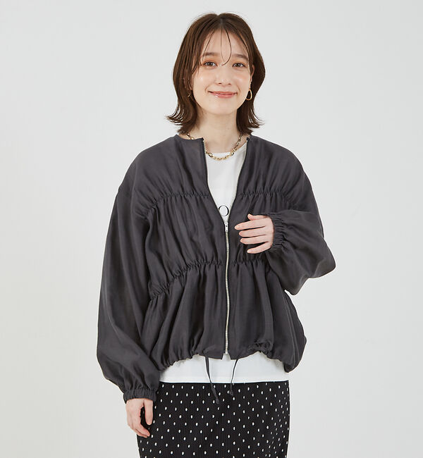 abahouse mavie「【WEB Domani掲載】シアーシャーリングブルゾン」|ブルゾン・スタジャン|