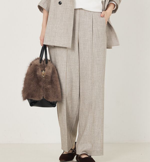 abahouse mavie「【セットアップ対応】TRストレッチタックセミワイドパンツ」|その他|