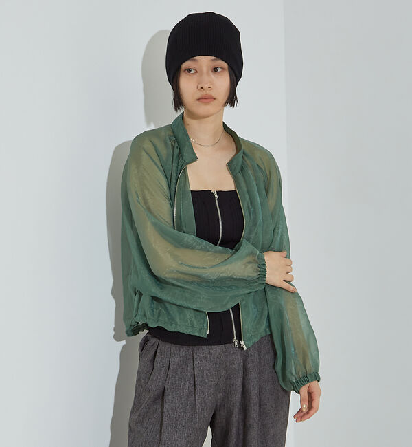 NOMINE「シアー ライトブルゾン」|ブルゾン・スタジャン|