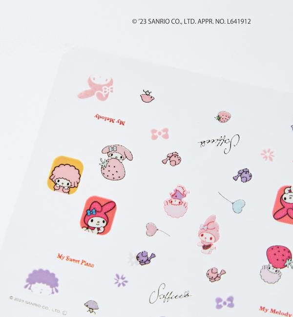 Soffitto「【マイスウィートピアノ＆マイメロディ&times;soffitto】ネイルシール」|ネイルカラー|