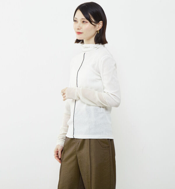 SOFFITTO「袖切替えレイヤードデザインプルオーバー」|Tシャツ・カットソー|