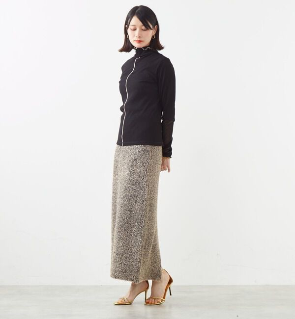 SOFFITTO「袖切替えレイヤードデザインプルオーバー」|Tシャツ・カットソー|