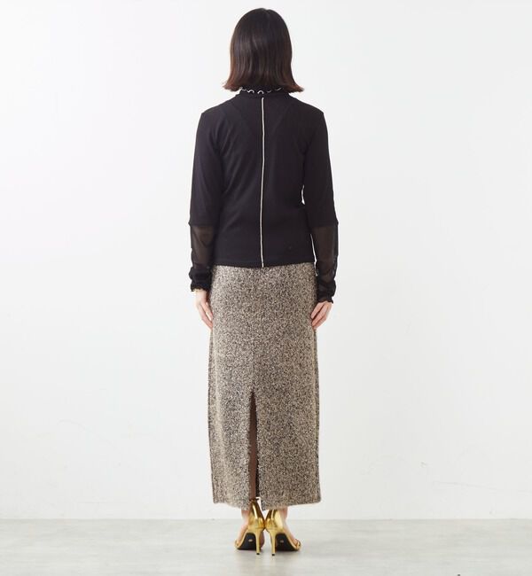 SOFFITTO「袖切替えレイヤードデザインプルオーバー」|Tシャツ・カットソー|