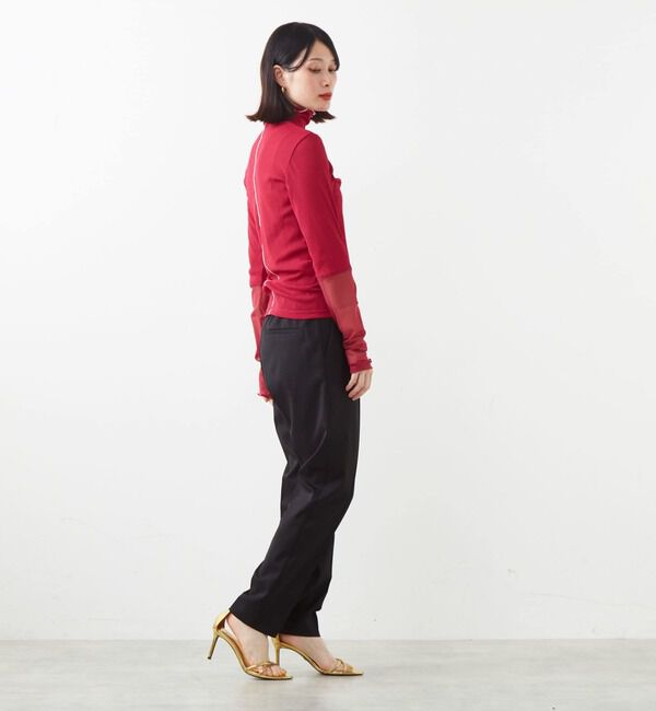 SOFFITTO「袖切替えレイヤードデザインプルオーバー」|Tシャツ・カットソー|