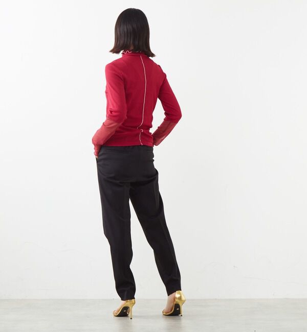 SOFFITTO「袖切替えレイヤードデザインプルオーバー」|Tシャツ・カットソー|