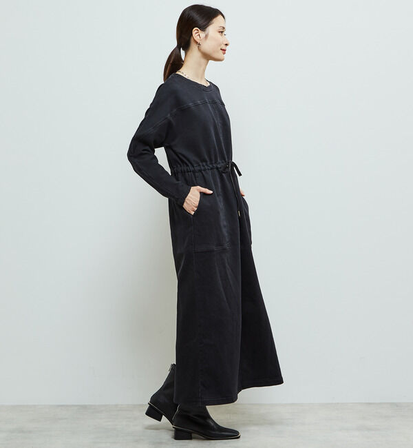 SOFFITTO「ミニ裏毛デニムワンピース」|ワンピース|