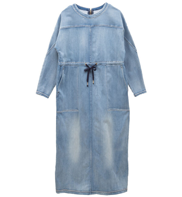 SOFFITTO「ミニ裏毛デニムワンピース」|ワンピース|