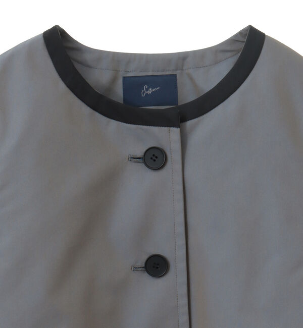 Soffitto「2枚着てる風配色パイピング短丈コート」|その他|