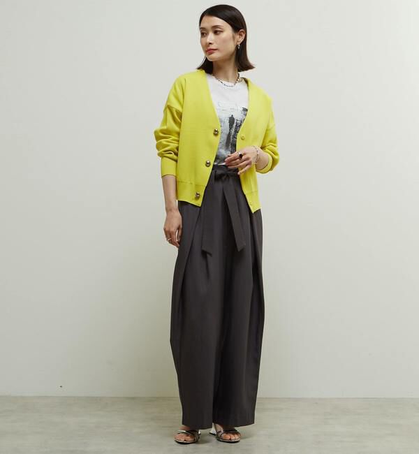 Soffitto「リブ編み前後2WAYニットカーディガン」|カーディガン|