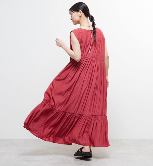 Soffitto「ボートネックギャザーティアードワンピース」|ワンピース|