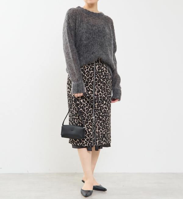 Soffitto「フロントジップミディ丈スカート」|スカート|