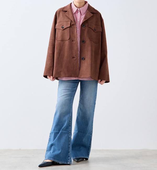 SOFFITTO「スウェード調ブルゾン」|ブルゾン・スタジャン|