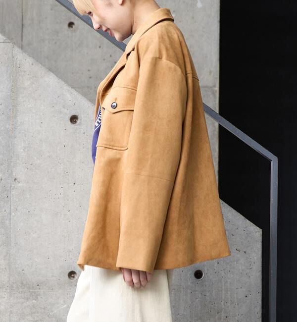 SOFFITTO「スウェード調ブルゾン」|ブルゾン・スタジャン|