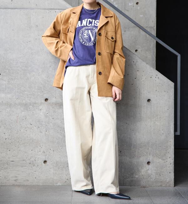 SOFFITTO「スウェード調ブルゾン」|ブルゾン・スタジャン|