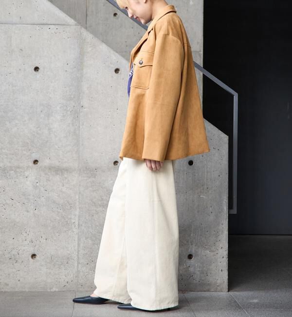 SOFFITTO「スウェード調ブルゾン」|ブルゾン・スタジャン|