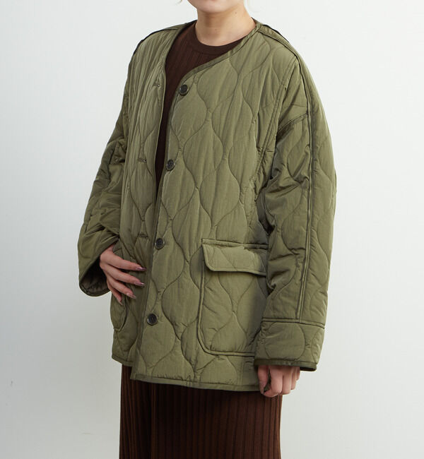 A_「【A_/エース】≪撥水加工≫ナイロンタフタキルティングブルゾン」|ブルゾン・スタジャン|