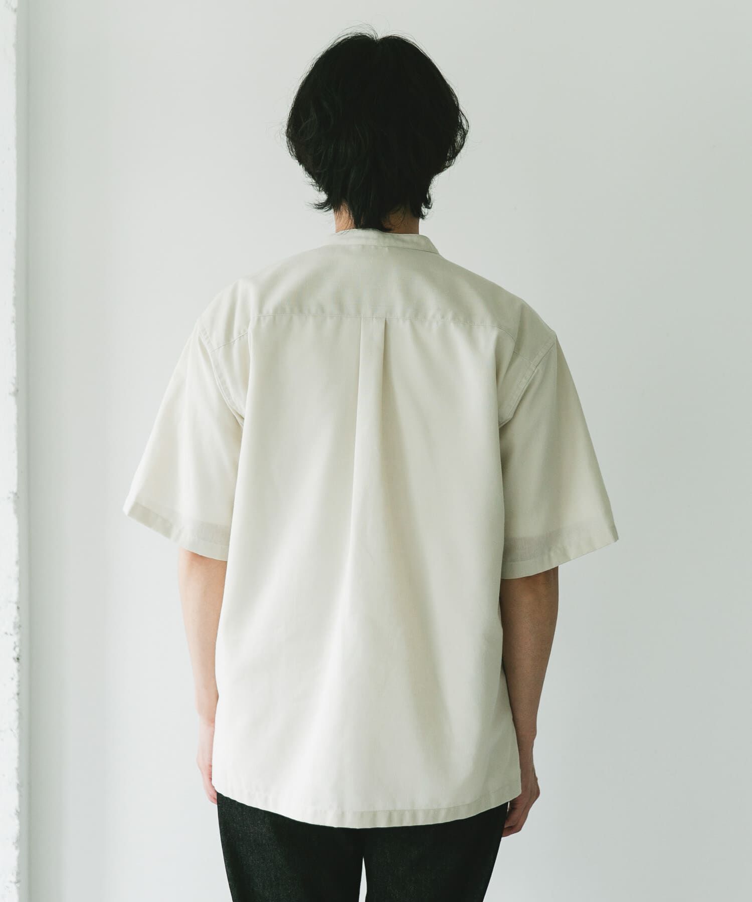 URBAN RESEARCH DOORS「『XLサイズ/WEB限定』『UR TECH 高機能リネン』バンドカラーシャツ」|シャツ・ブラウス|