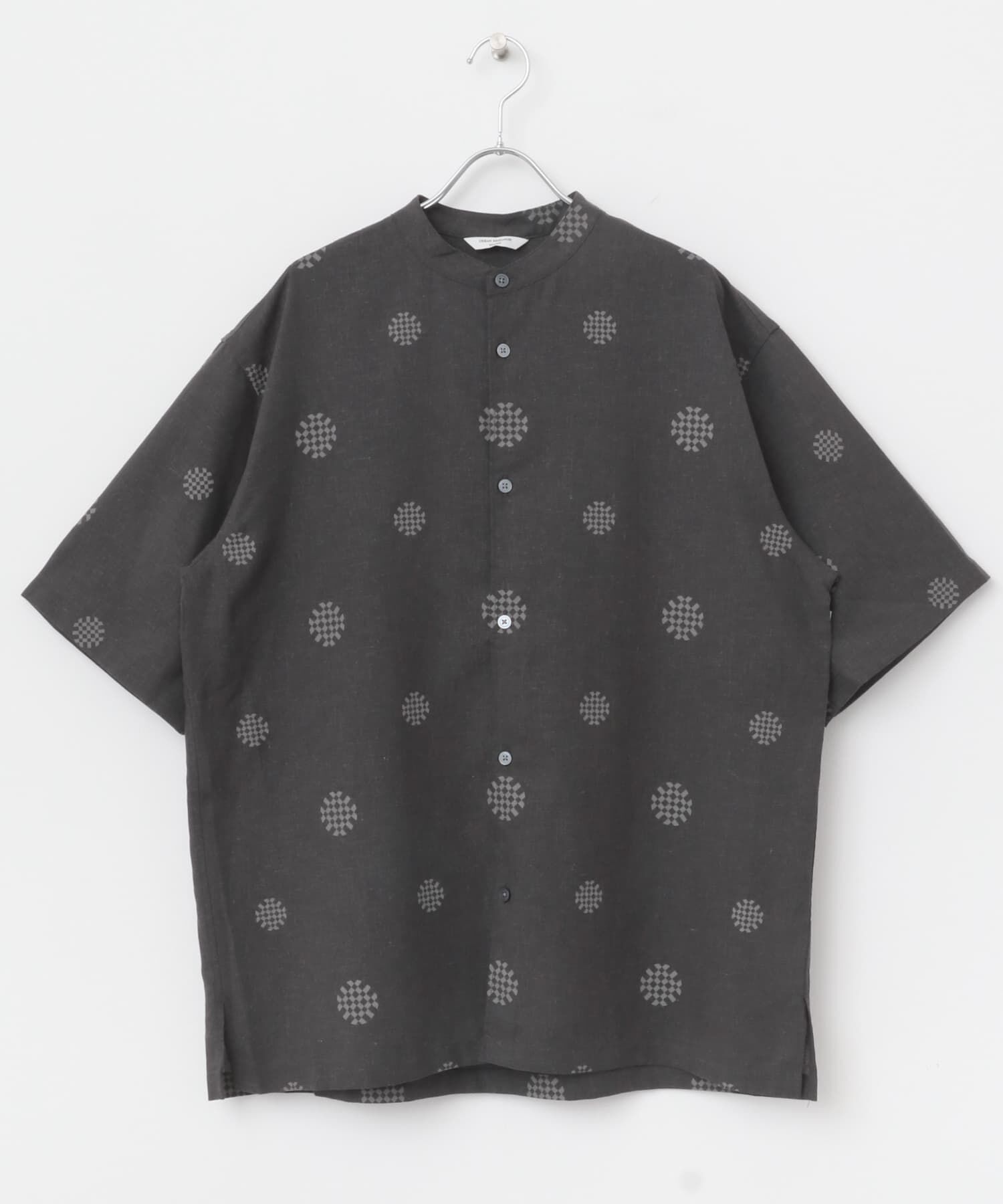 URBAN RESEARCH DOORS「『XLサイズ/WEB限定』『UR TECH 高機能リネン』バンドカラーシャツ」|シャツ・ブラウス|