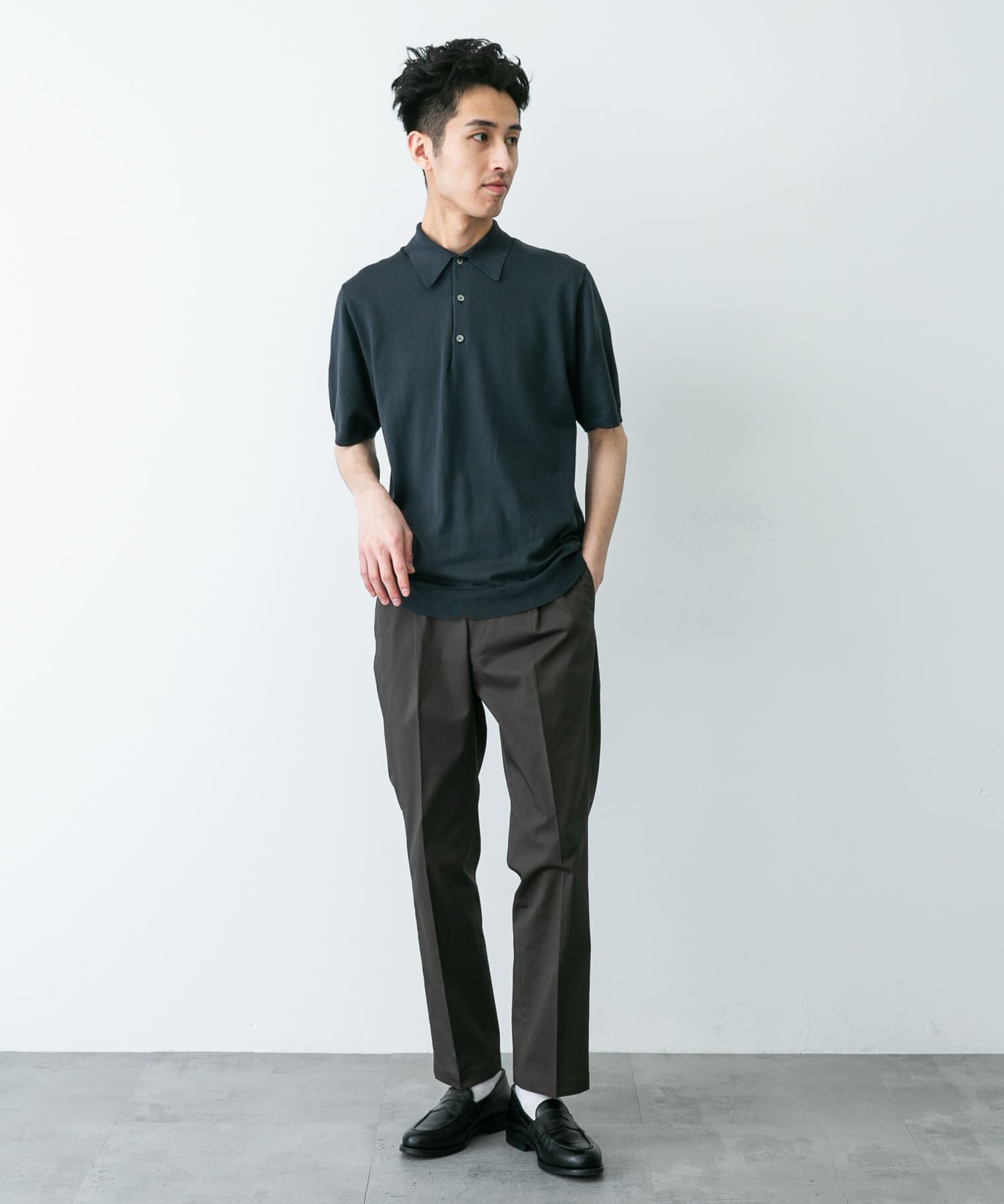 URBAN RESEARCH DOORS「LIFE STYLE TAILOR　ストレッチコットンパンツ」|スラックス|