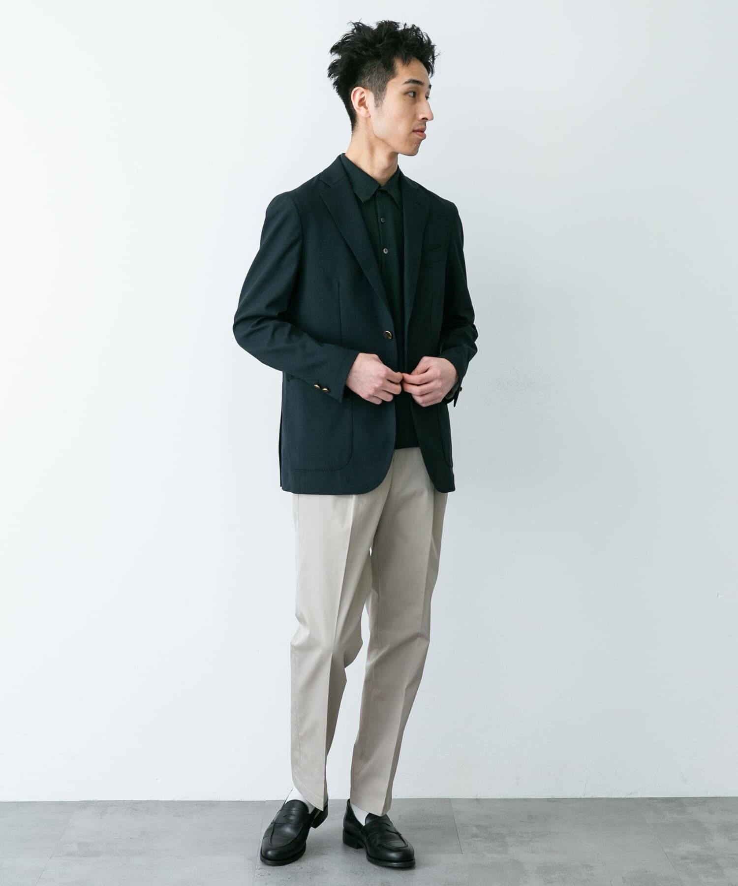 URBAN RESEARCH DOORS「LIFE STYLE TAILOR　ストレッチコットンパンツ」|スラックス|