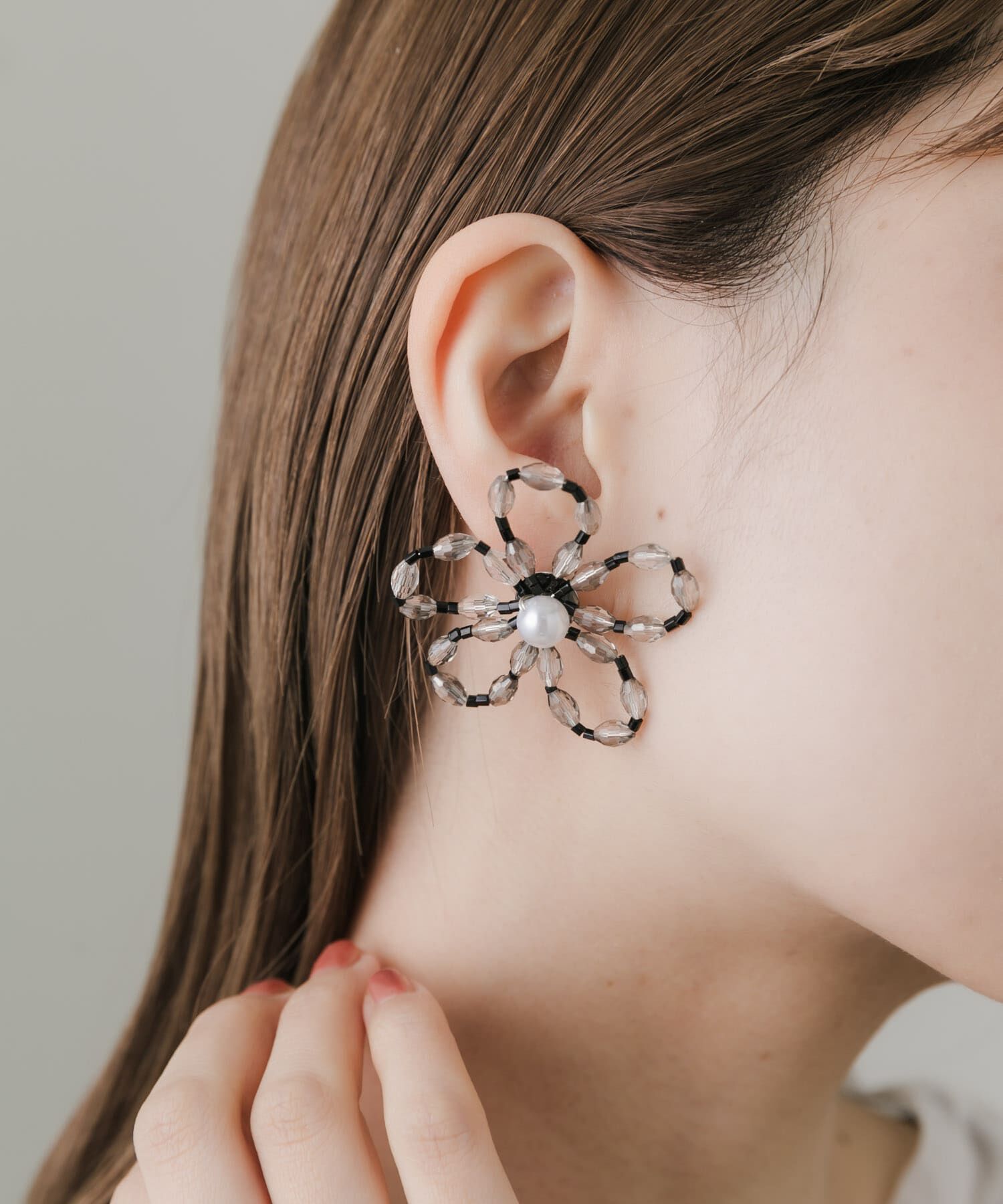 SMELLY「フラワービーズピアス」|ピアス|