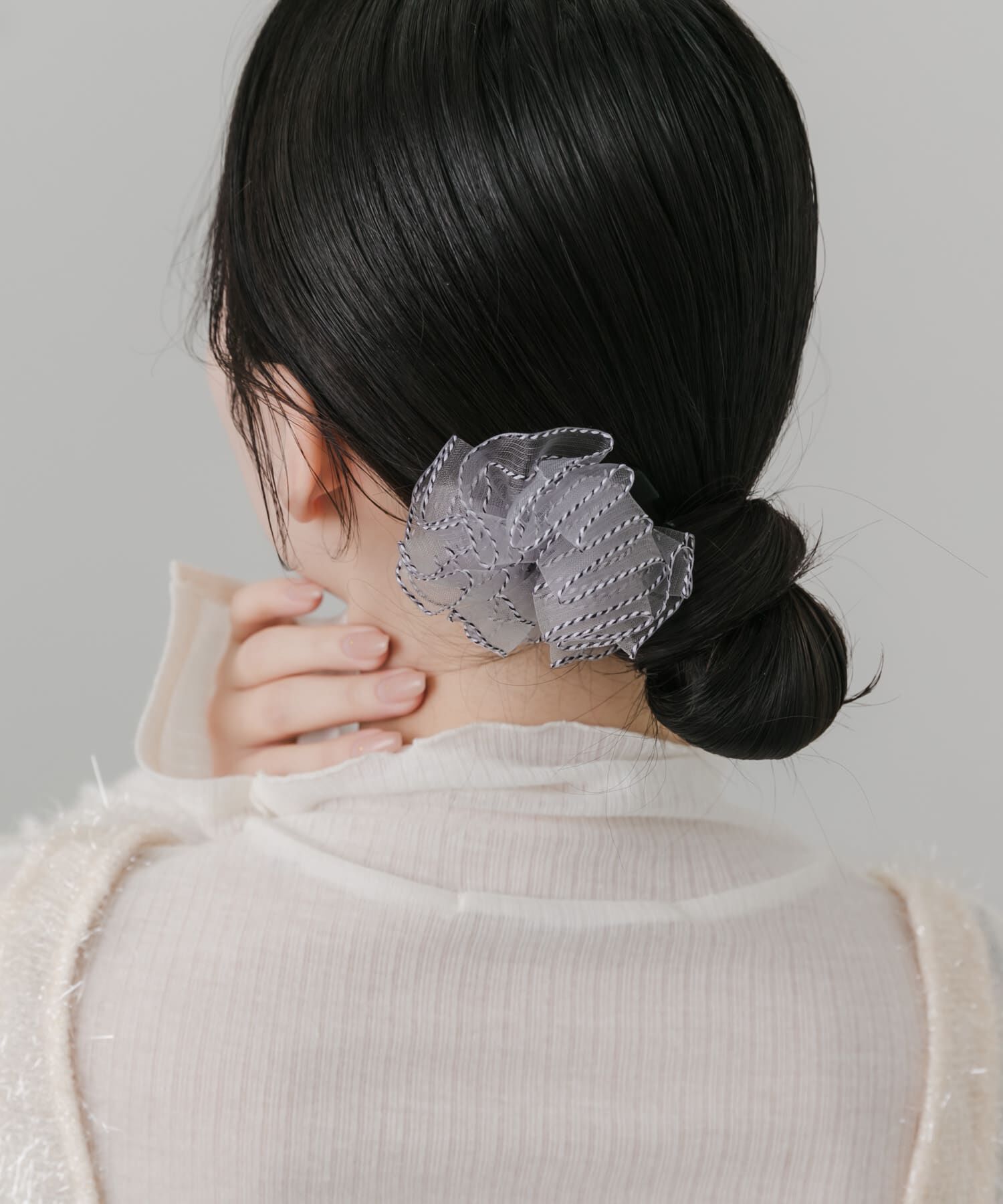 SMELLY「パイピングシフォンフラワーヘアピン」|その他|