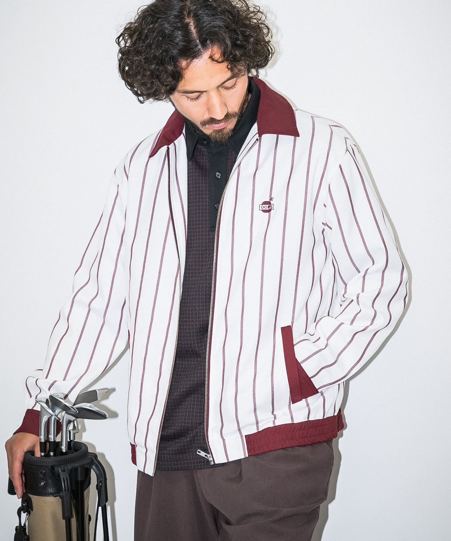 Sonny Label 「OOPS　先染めストライプブルゾン」|ブルゾン・スタジャン|