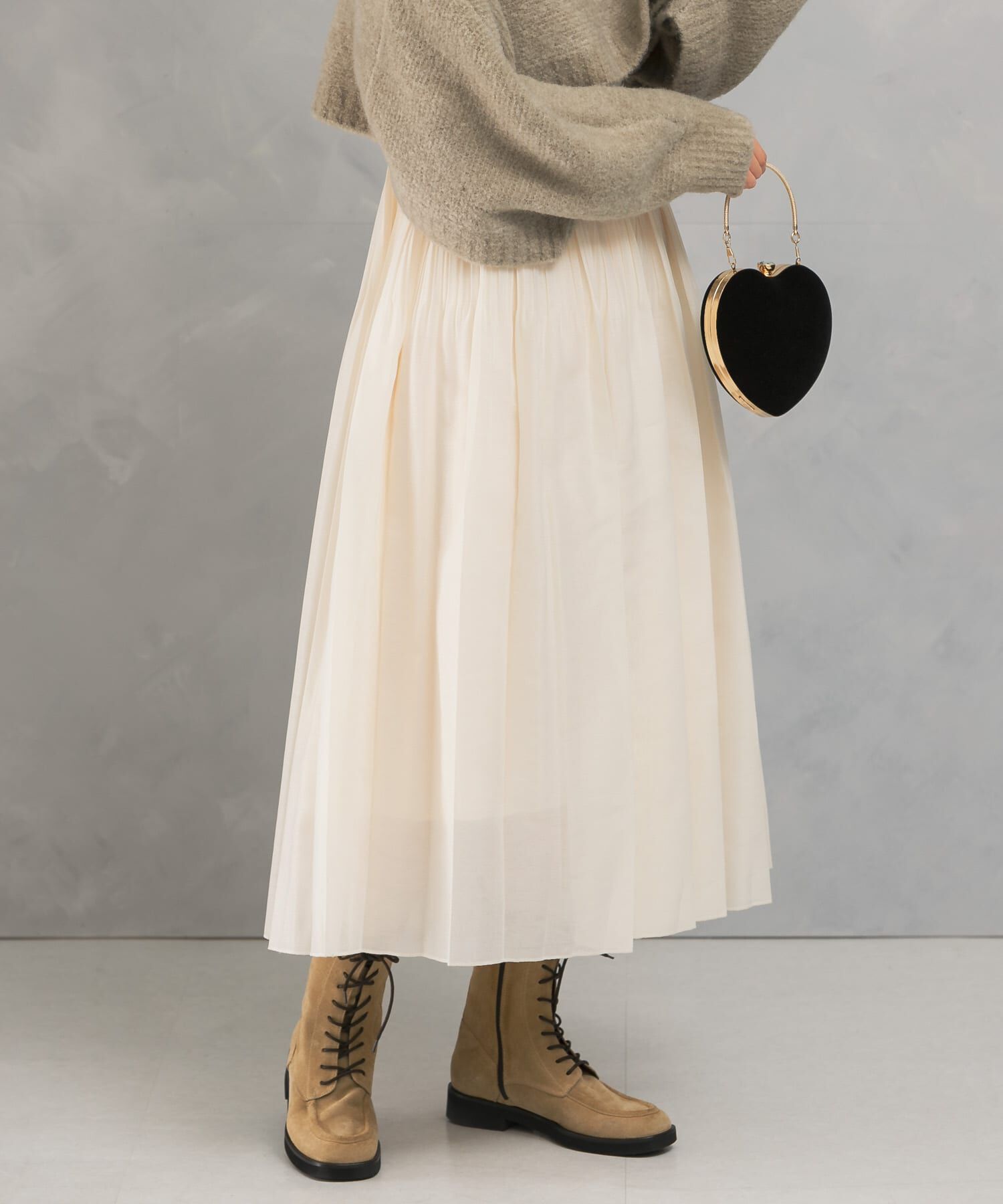 URBAN RESEARCH ROSSO「オーガンジープリーツスカート」|スカート|