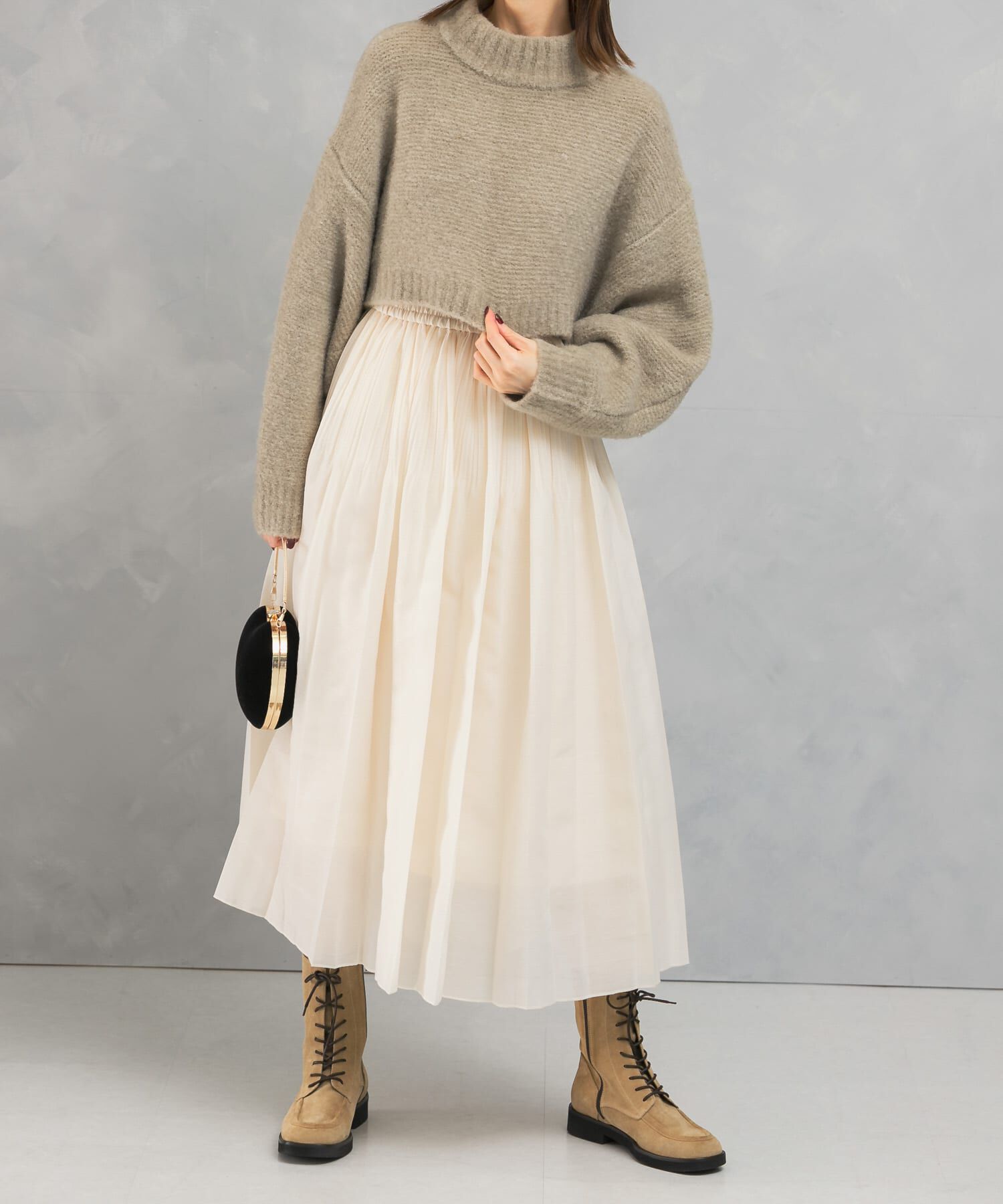 URBAN RESEARCH ROSSO「オーガンジープリーツスカート」|スカート|