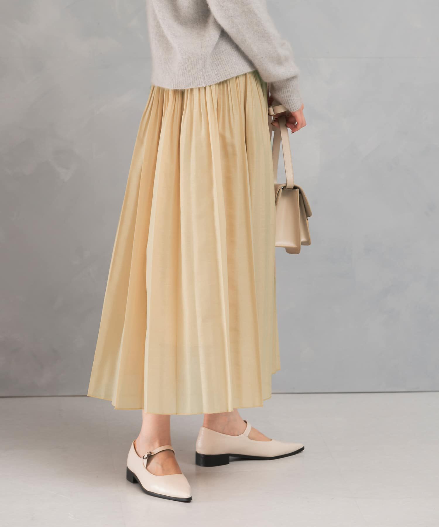 URBAN RESEARCH ROSSO「オーガンジープリーツスカート」|スカート|