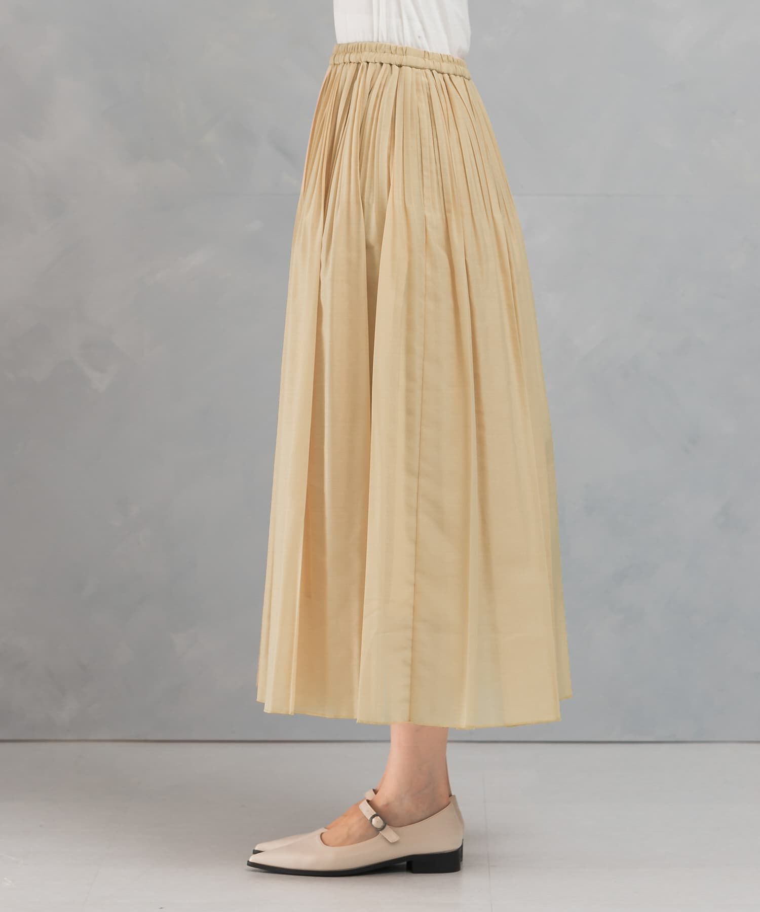 URBAN RESEARCH ROSSO「オーガンジープリーツスカート」|スカート|