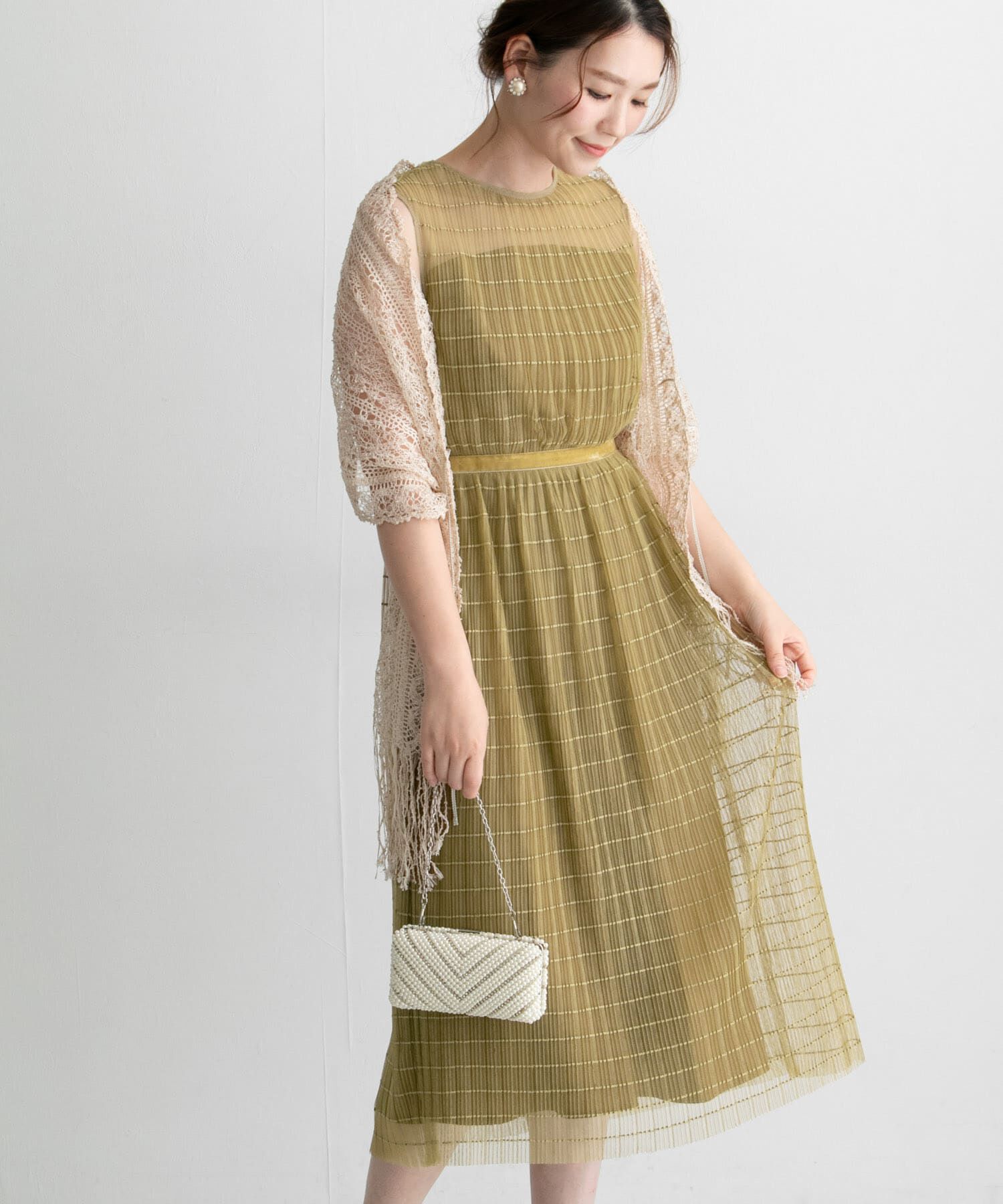 URBAN RESEARCH ROSSO「ボーダーチュールドレス」|ワンピース|