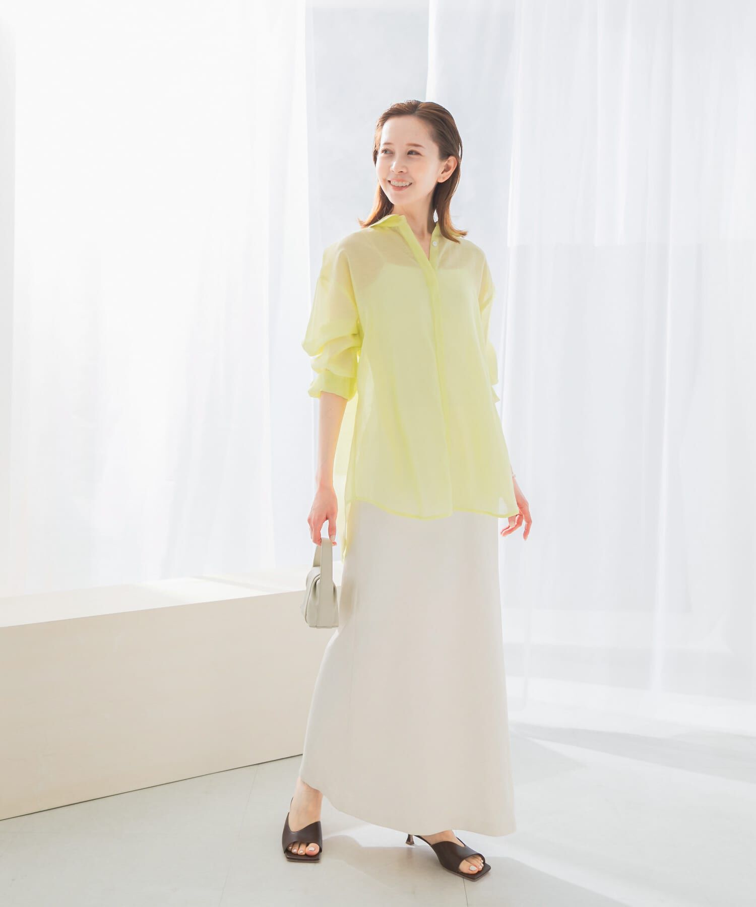 URBAN RESEARCH ROSSO「接触冷感リネン混バイヤススカート」|スカート|