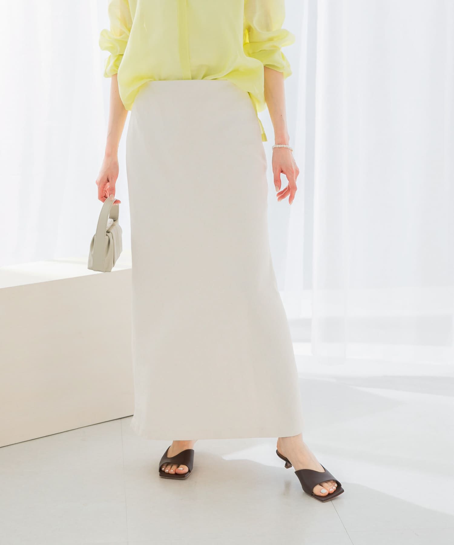 URBAN RESEARCH ROSSO「接触冷感リネン混バイヤススカート」|スカート|