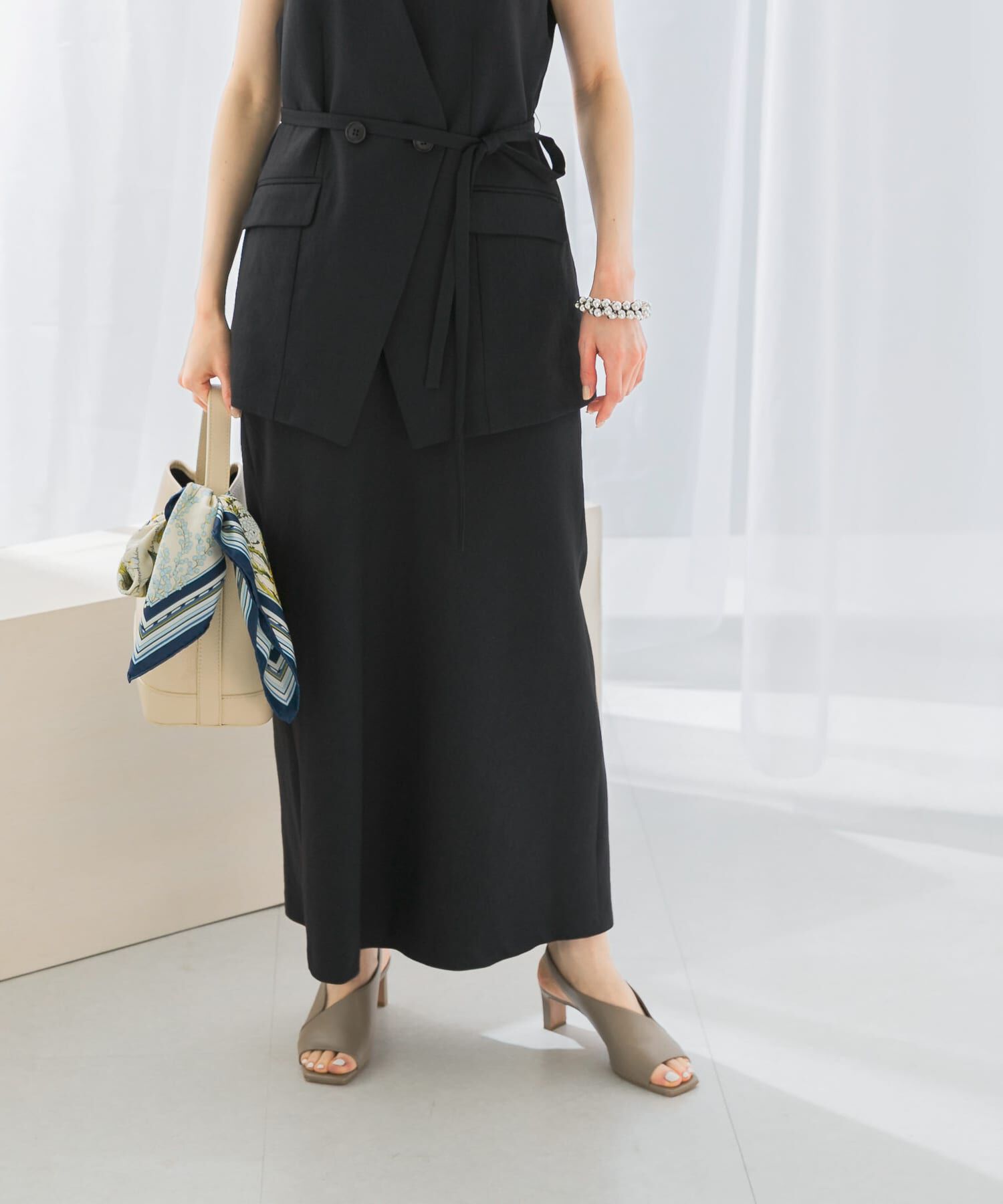 URBAN RESEARCH ROSSO「接触冷感リネン混バイヤススカート」|スカート|