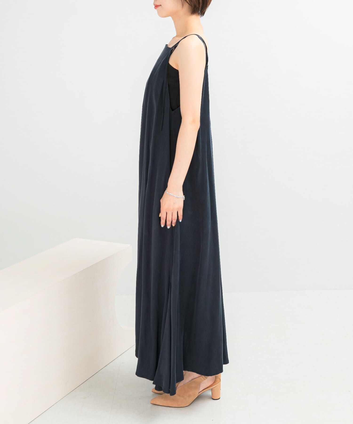 URBAN RESEARCH ROSSO「クールタッチ2WAYキュプラ混キャミワンピース」|ワンピース|